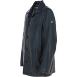 Trapper Lamb Leather Brando Collared Jacket Black: Box