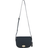 Ashwood Leather Crossbody Bag with Twist Lock Black: 64787