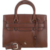 Ashwood Leather Handbag with Detachable Crossbody Strap 2 Tone Tan: 64747