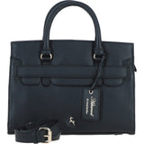 Ashwood Leather Handbag with Detachable Crossbody Strap Black: 64747