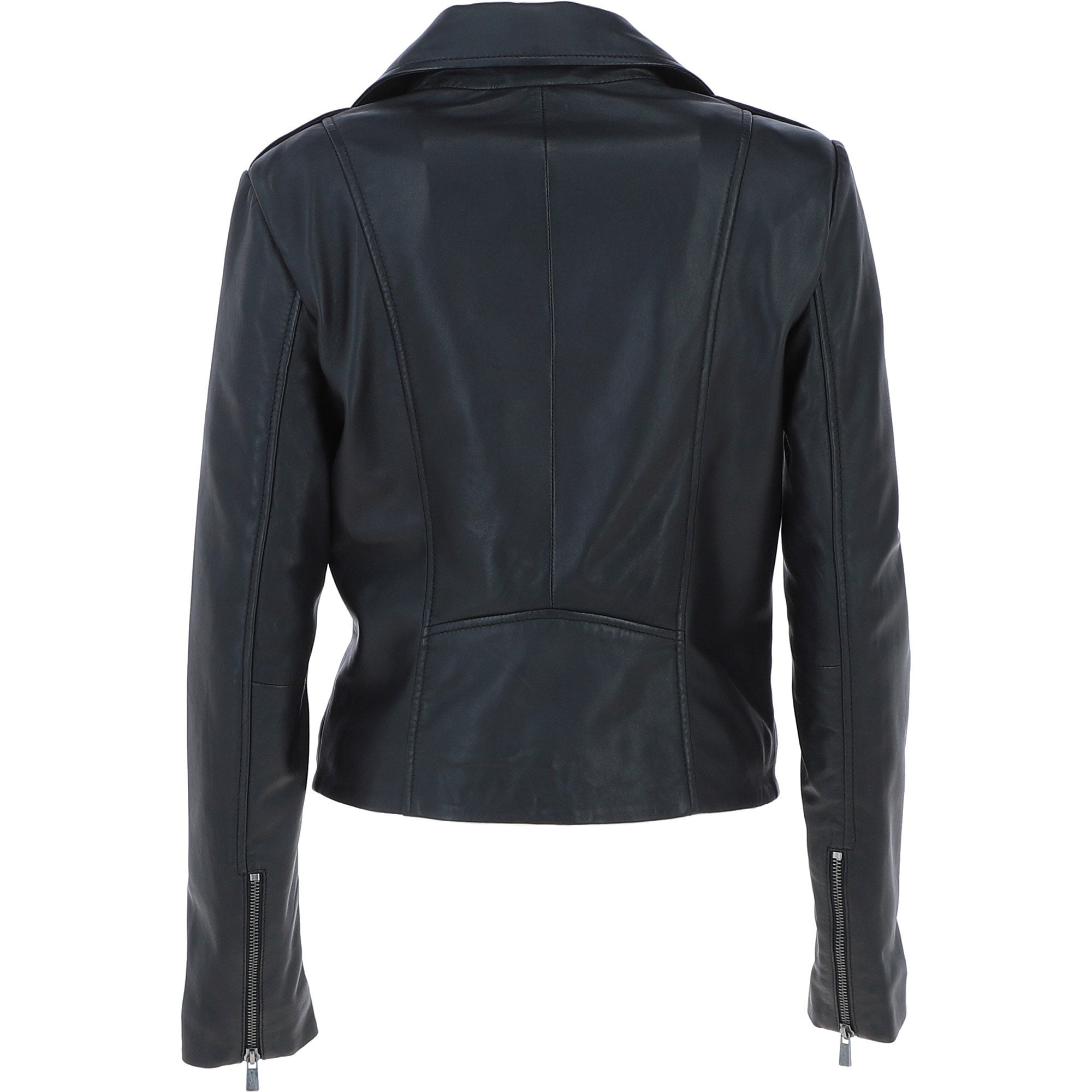 Exquisite Ashwood Leather Ladies Biker Jacket Black: AWL-1881