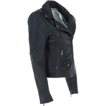 Exquisite Ashwood Leather Ladies Biker Jacket Black: AWL-1881