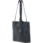 Ashwood Elegant Ladies Leather Shoulder Bag Black: 64668