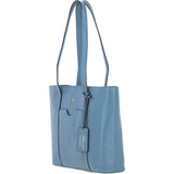Ashwood Elegant Ladies Leather Shoulder Bag Denim: 64668