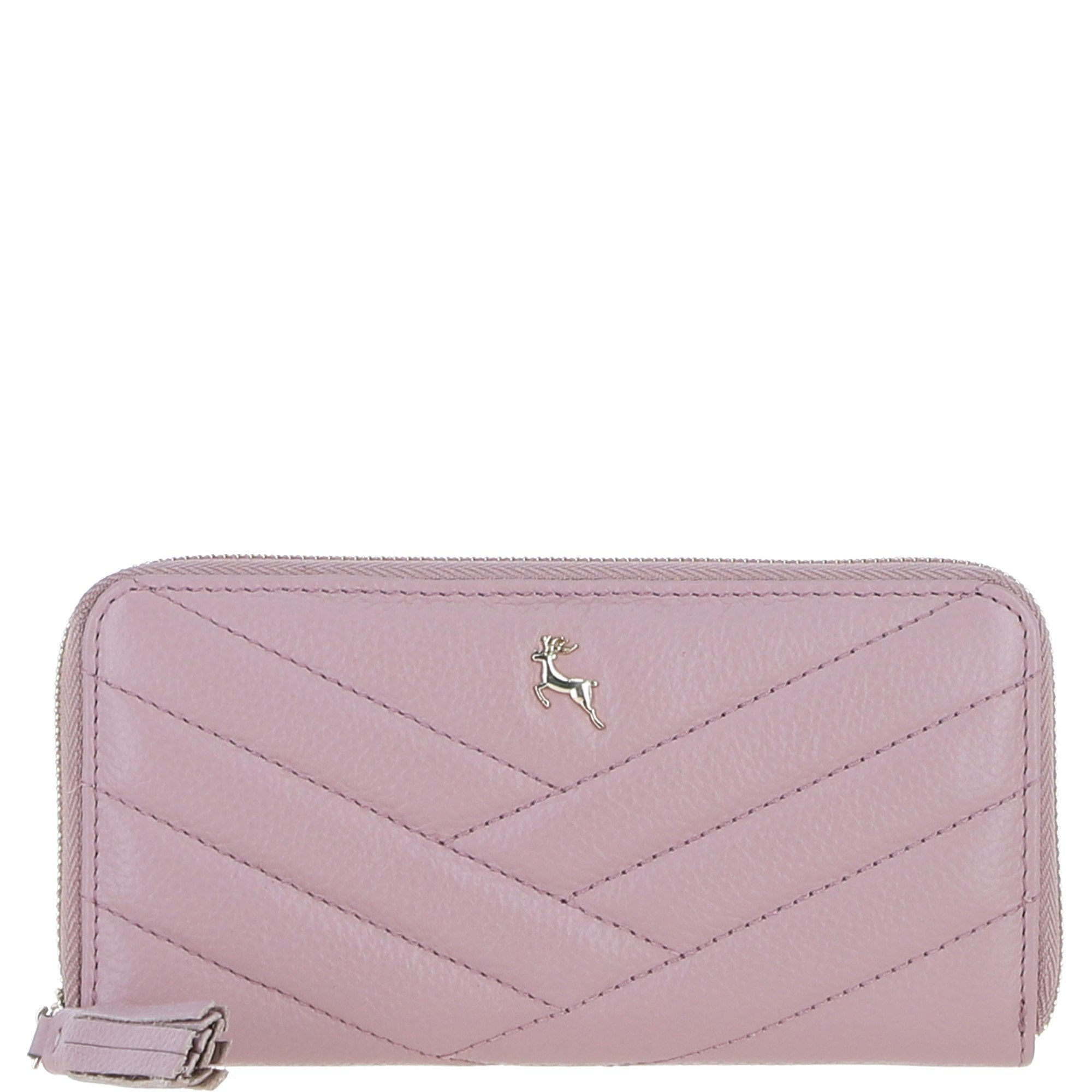 Ashwood Luxury Leather RFID-Protected Purse Wood Rose: 32049