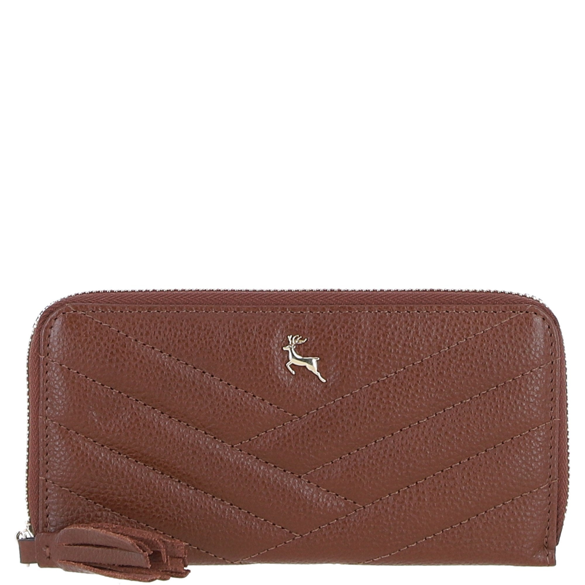Ashwood Luxury Leather RFID-Protected Purse 2 Tone Tan: 32049