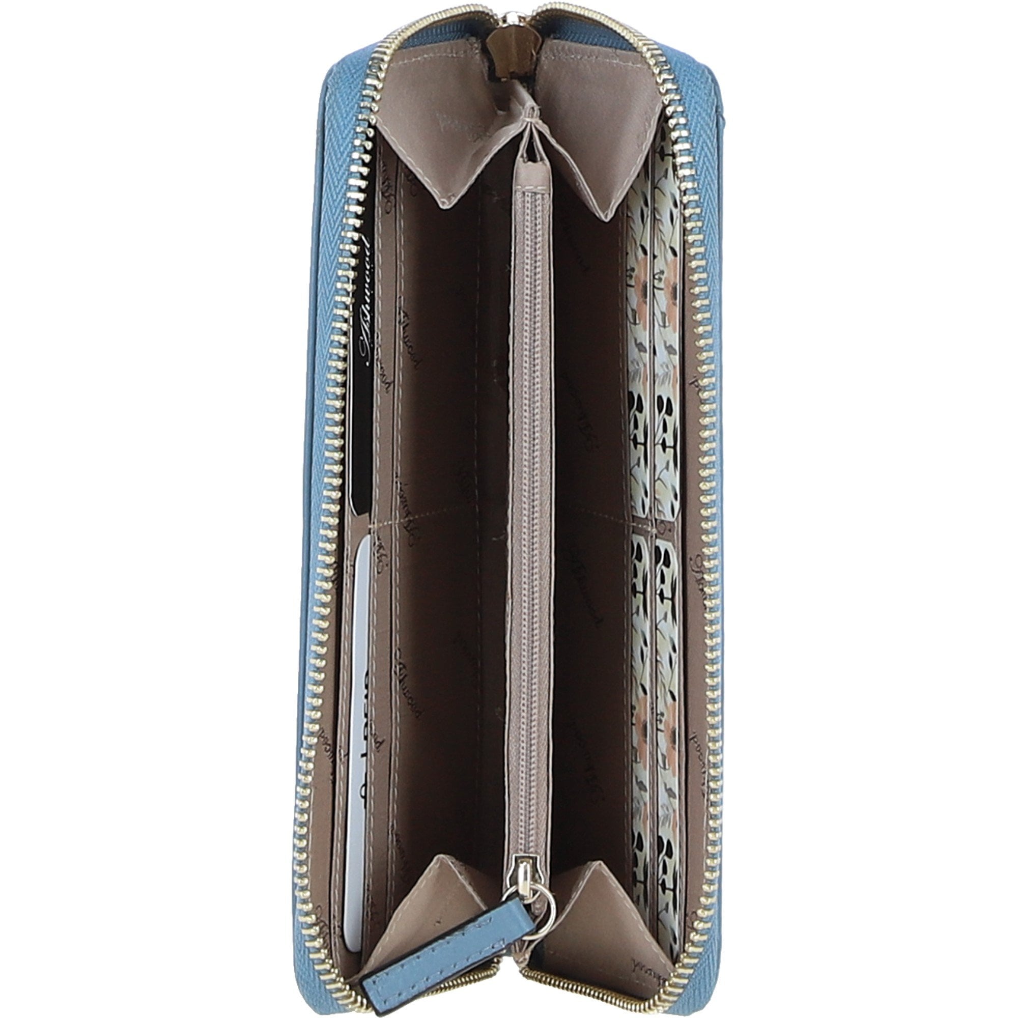 Ashwood Luxury Leather RFID-Protected Purse Denim: 32049