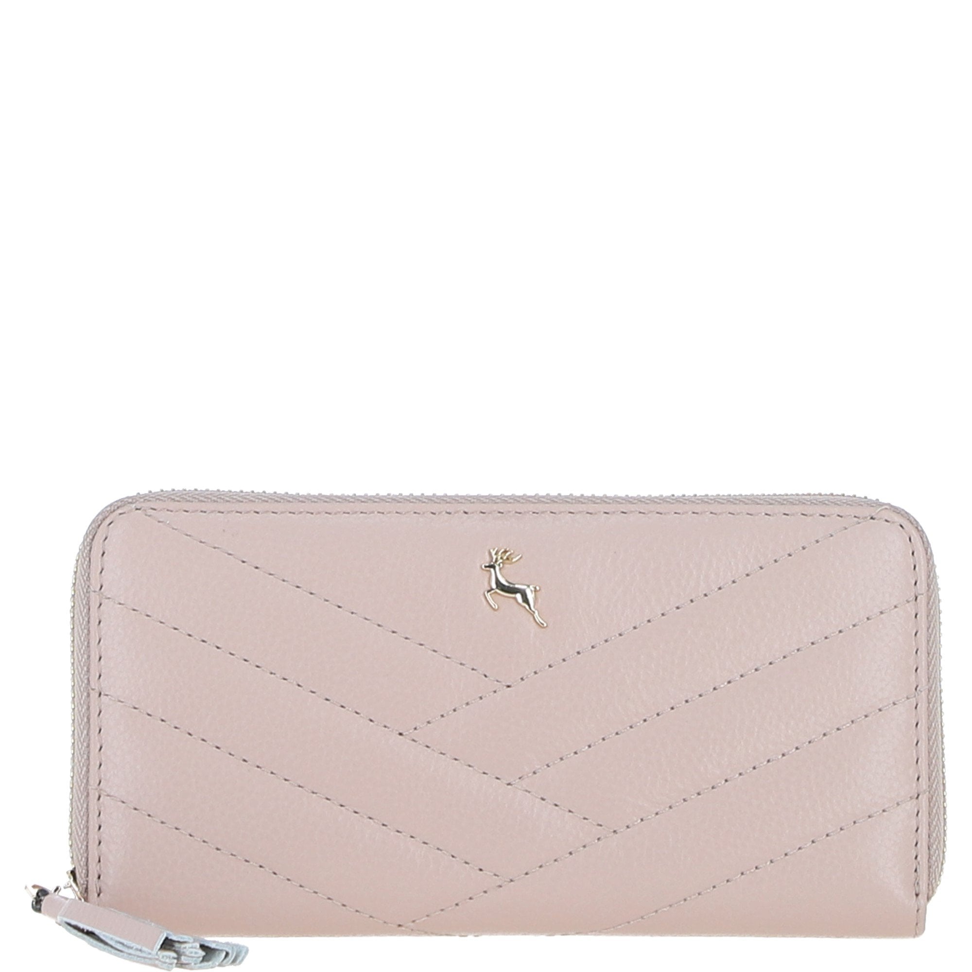 Ashwood Luxury Leather RFID-Protected Purse Beige: 32049