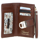 Ashwood Small Ladies Leather Purse 2 Tone Tan: 32047