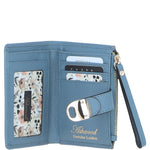 Ashwood Small Ladies Leather Purse Denim: 32047