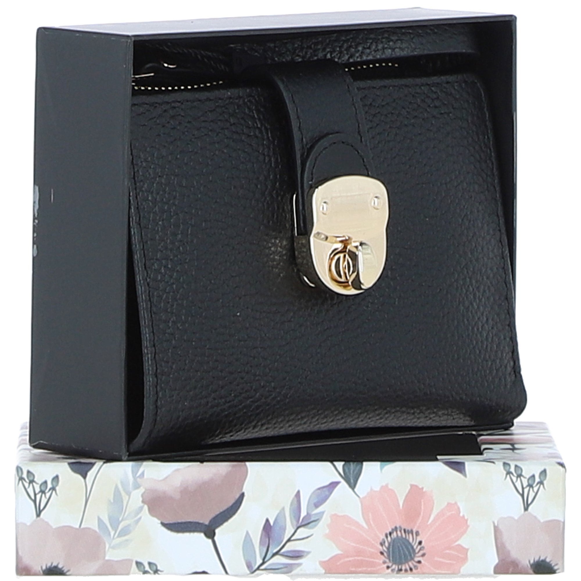 Ashwood Small Ladies Leather Purse Black: 32047
