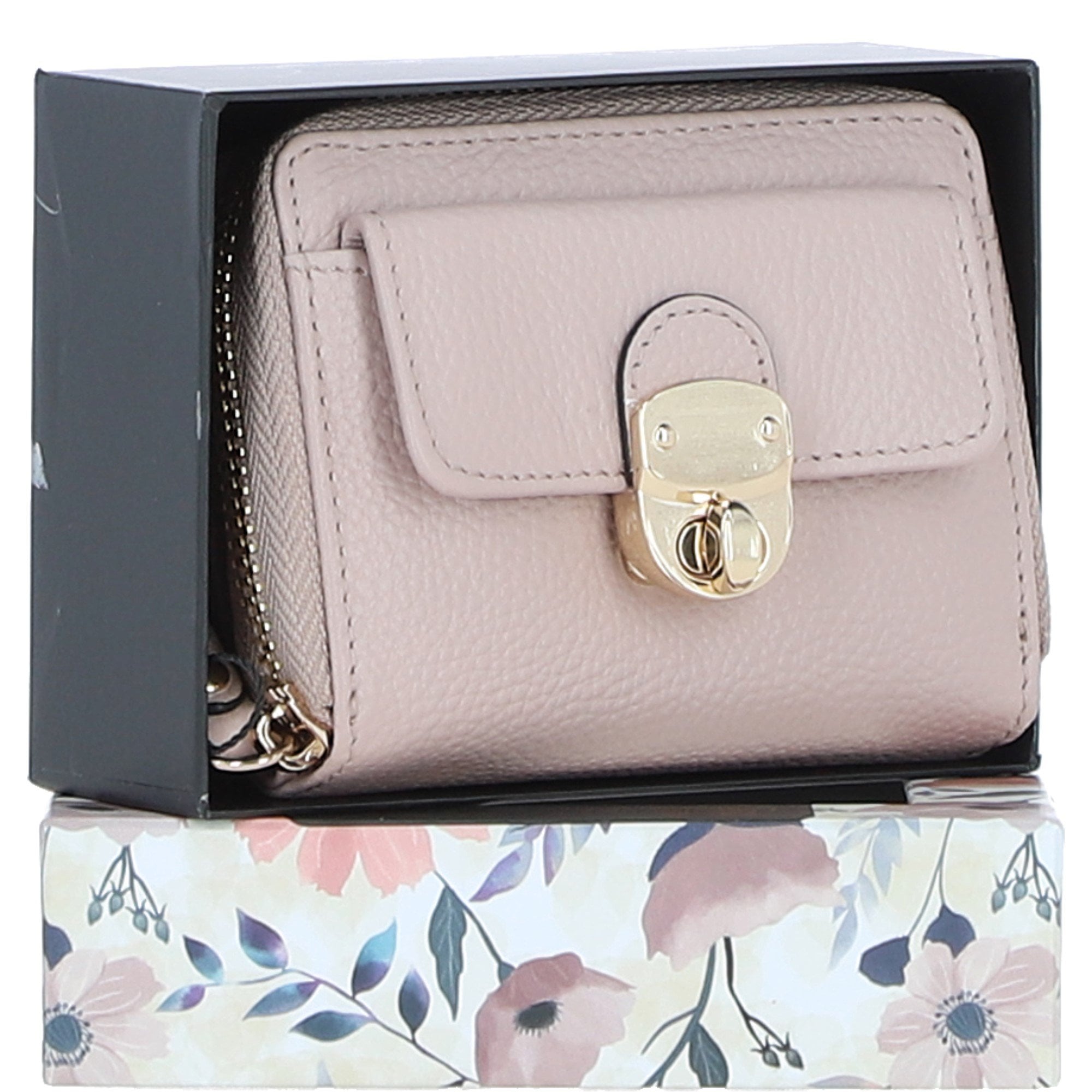 Ashwood Ladies Leather Purse Beige: 32057
