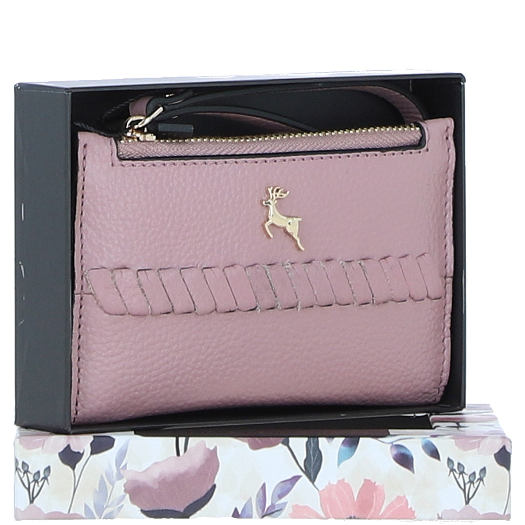 Ashwood Elegant Ladies' Small Leather Purse Wood Rose: 32056