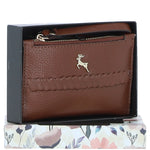Ashwood Elegant Ladies' Small Leather Purse 2 Tone Tan: 32056