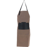 Fenland Canvas & Leather Apron Mud/grey: FEN-760