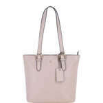 Elegant Shoulder Bag with Adjustable Straps Beige: 64562
