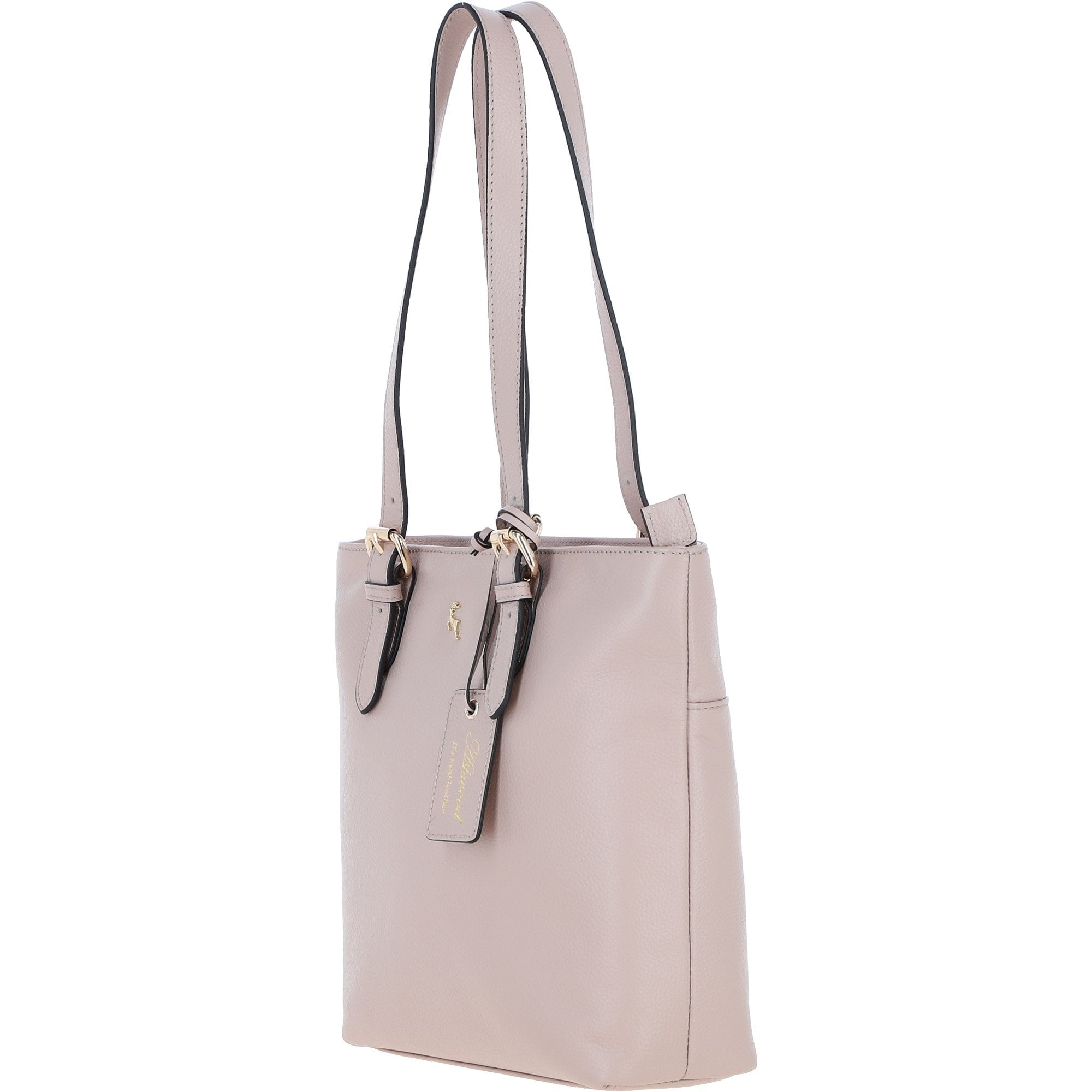 Elegant Shoulder Bag with Adjustable Straps Beige: 64562