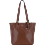 Elegant Shoulder Bag with Adjustable Straps 2 Tone Tan: 64562
