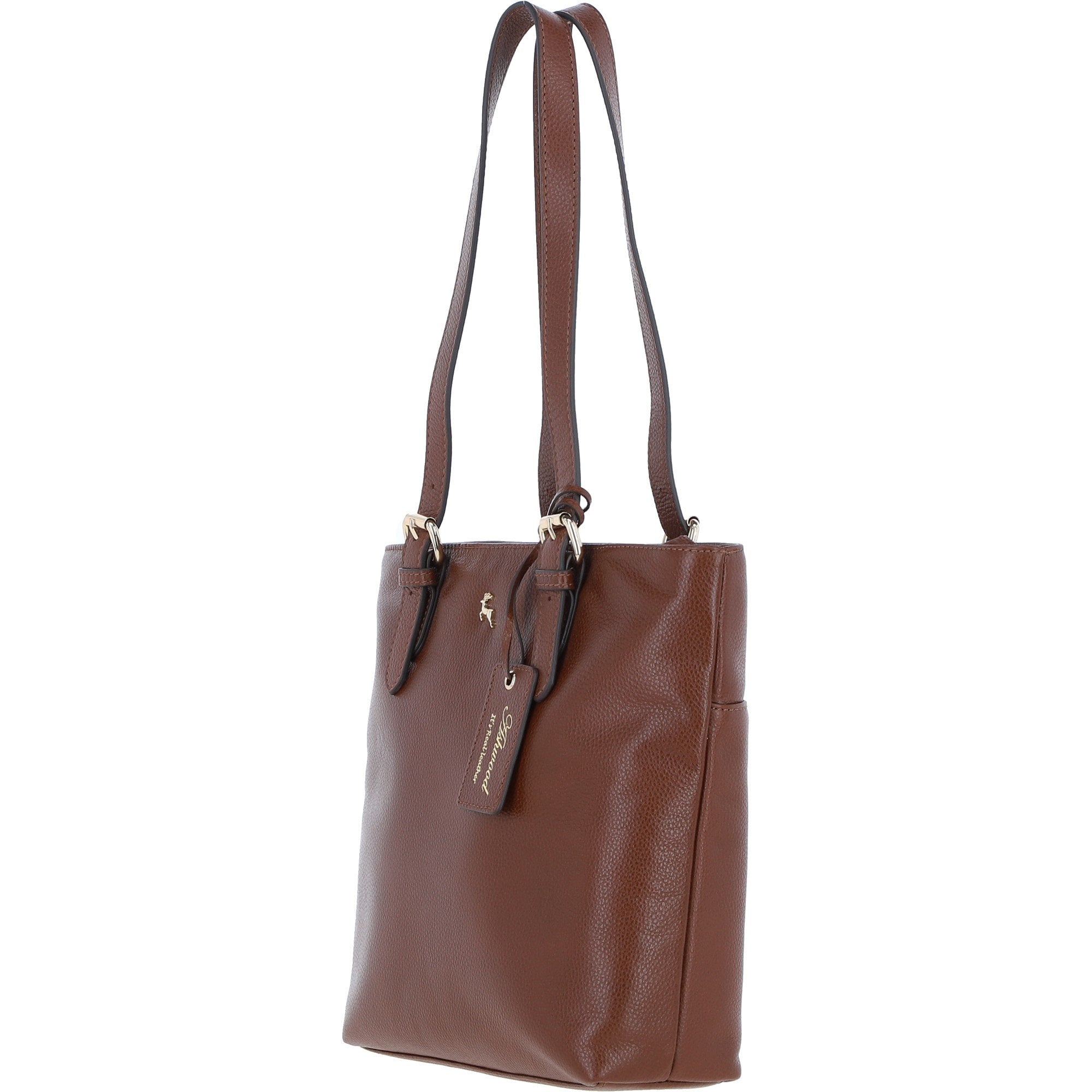 Elegant Shoulder Bag with Adjustable Straps 2 Tone Tan: 64562