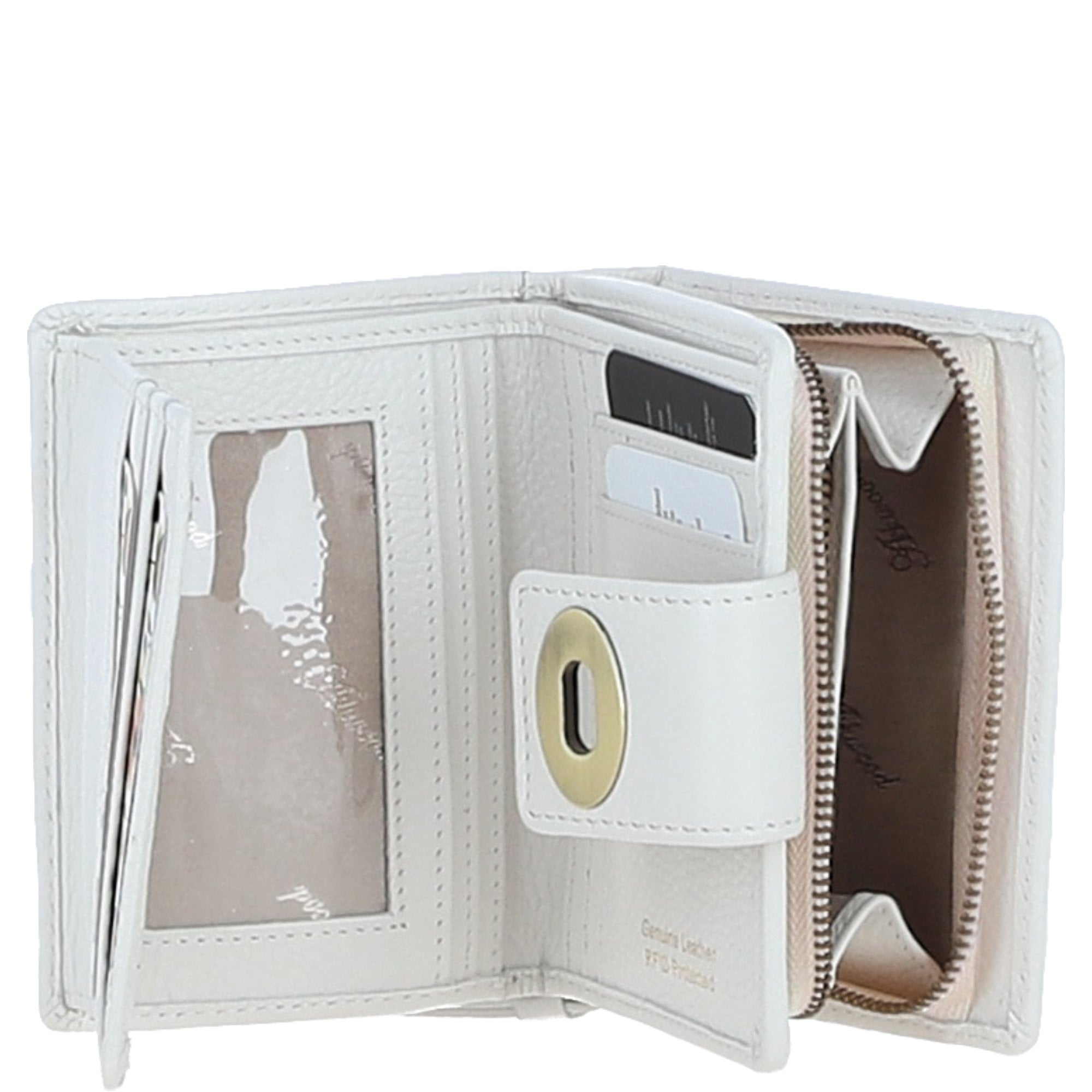 Elegant Ashwood Leather Purse White: Y-60