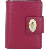 Elegant Ashwood Leather Purse Raspberry: Y-60