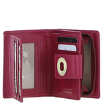 Elegant Ashwood Leather Purse Raspberry: Y-60
