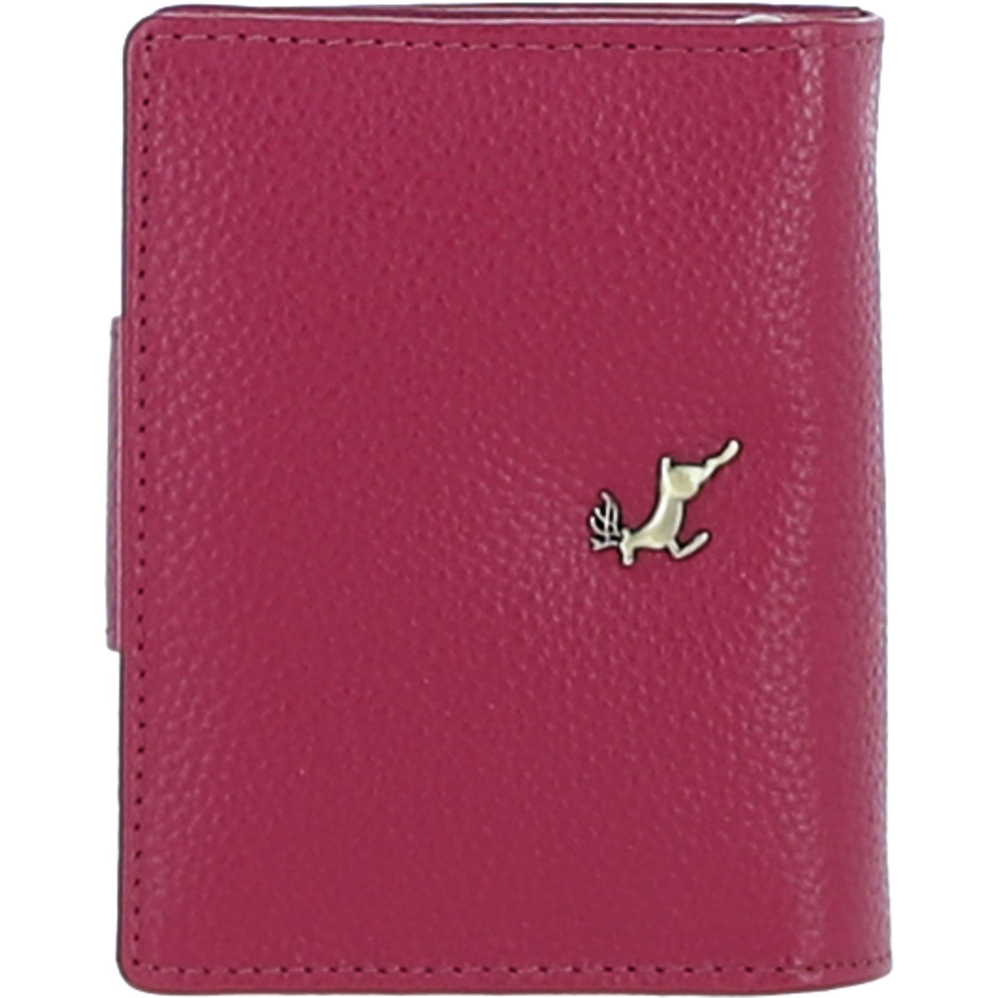 Elegant Ashwood Leather Purse Raspberry: Y-60
