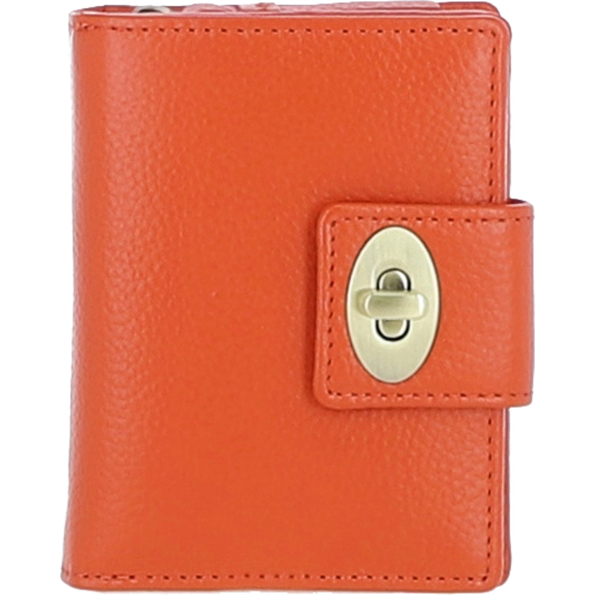 Elegant Ashwood Leather Purse Orange: Y-60