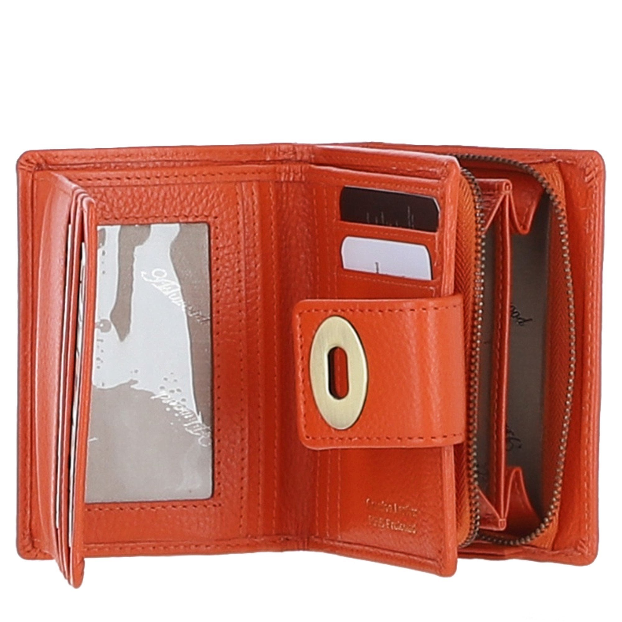 Elegant Ashwood Leather Purse Orange: Y-60
