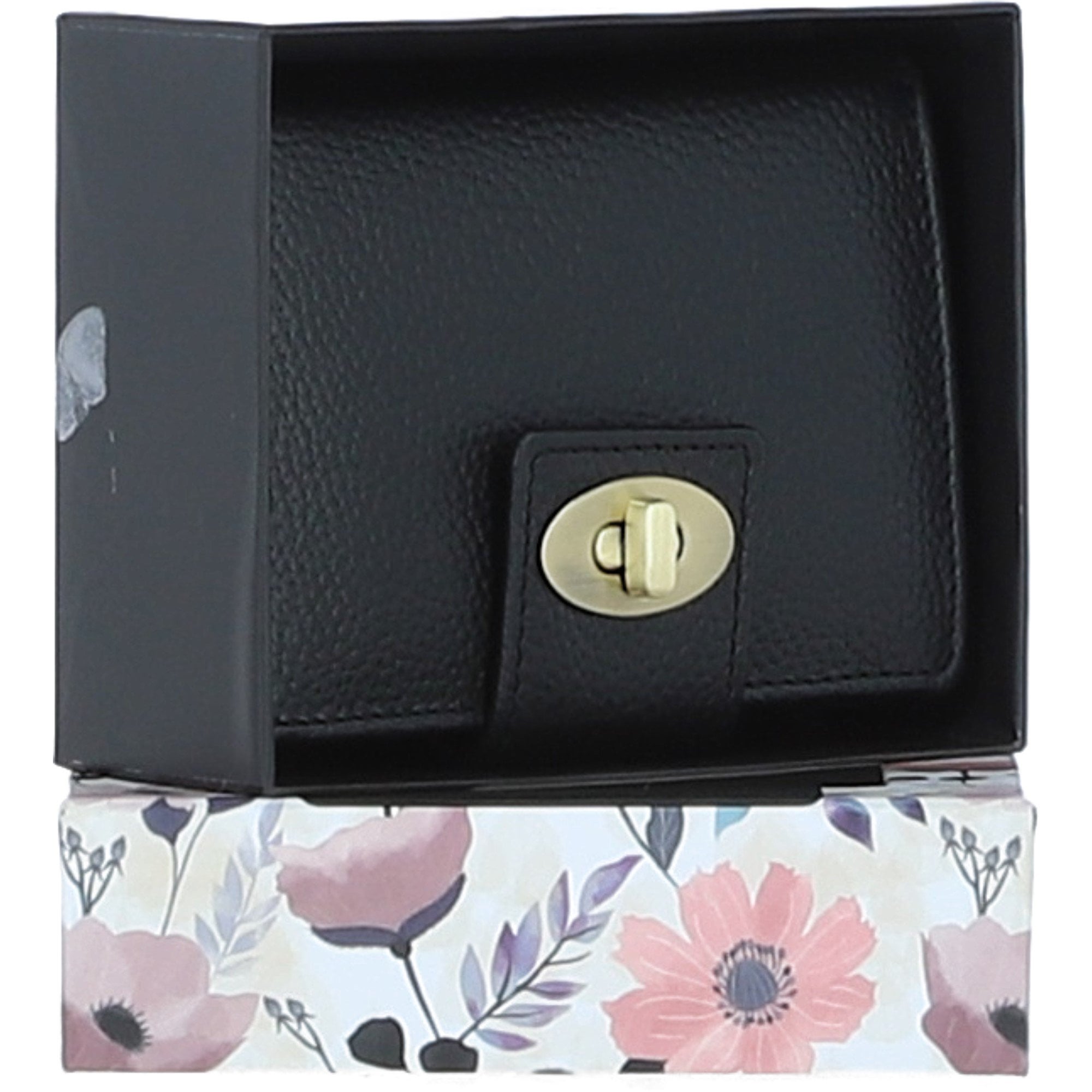 Elegant Ashwood Leather Purse Black: Y-60