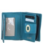 Elegant Ashwood Leather Purse Turquoise: Y-60