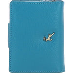 Elegant Ashwood Leather Purse Turquoise: Y-60
