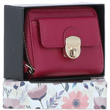 Ashwood Stylish Leather Purse Raspberry: Y-50