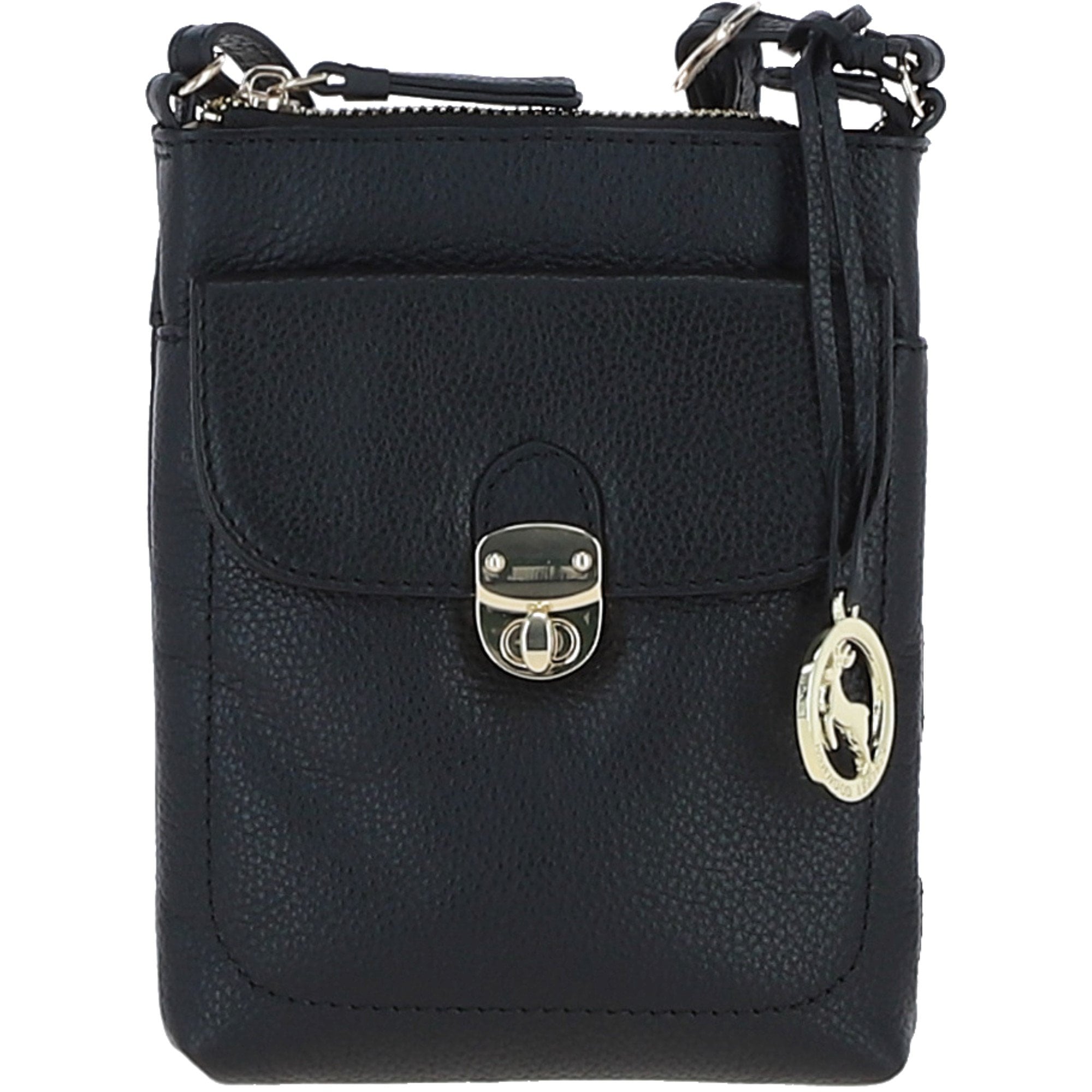Ashwood Leather Crossbody Bag Black: Y-51