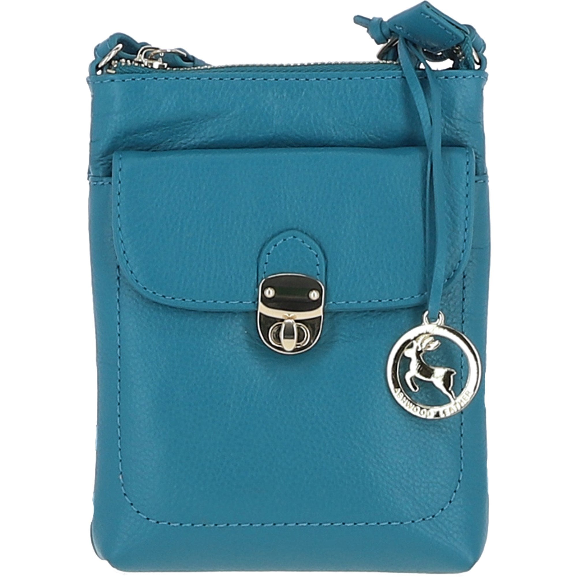Ashwood Leather Crossbody Bag Turquoise: Y-51