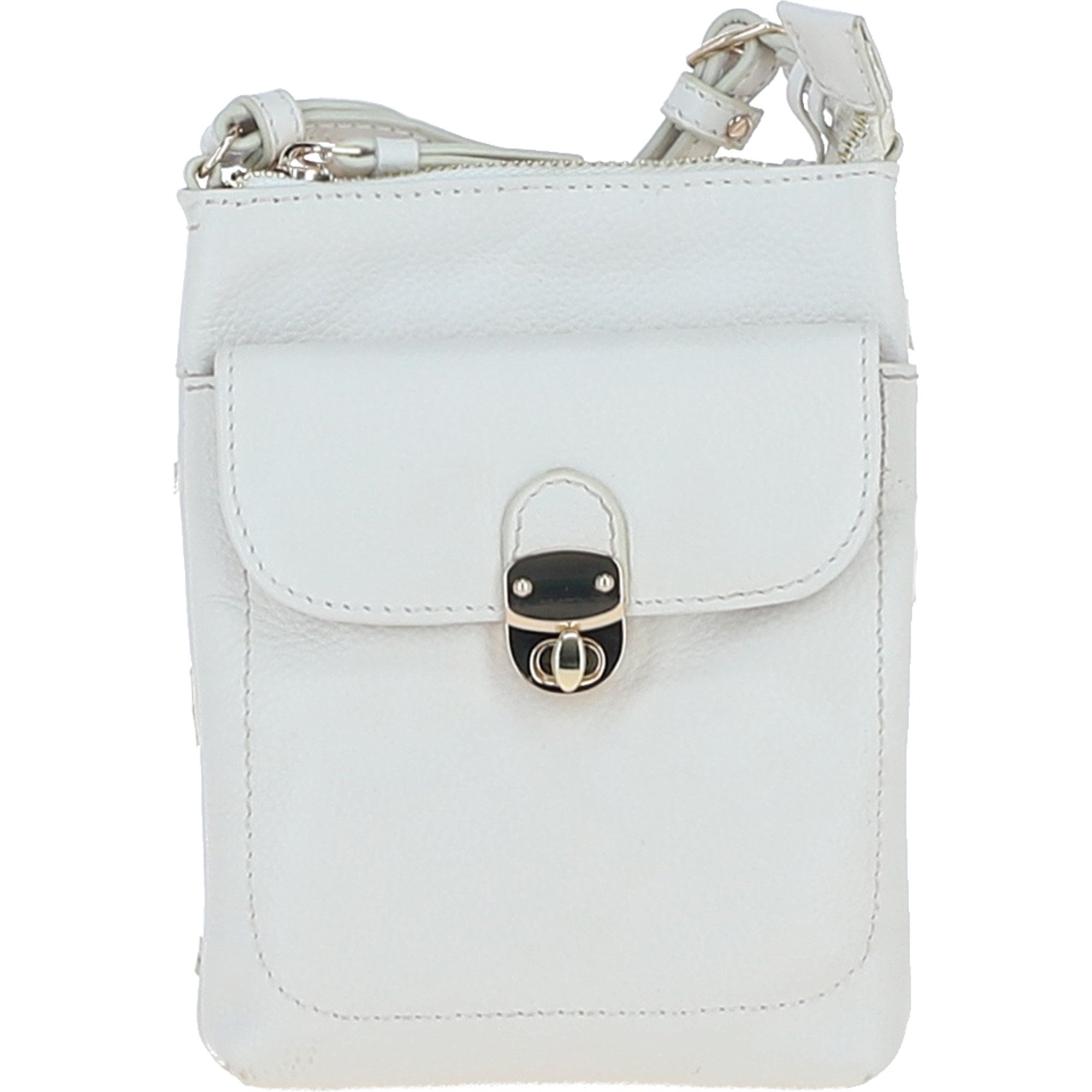 Ashwood Leather Crossbody Bag White: Y-51