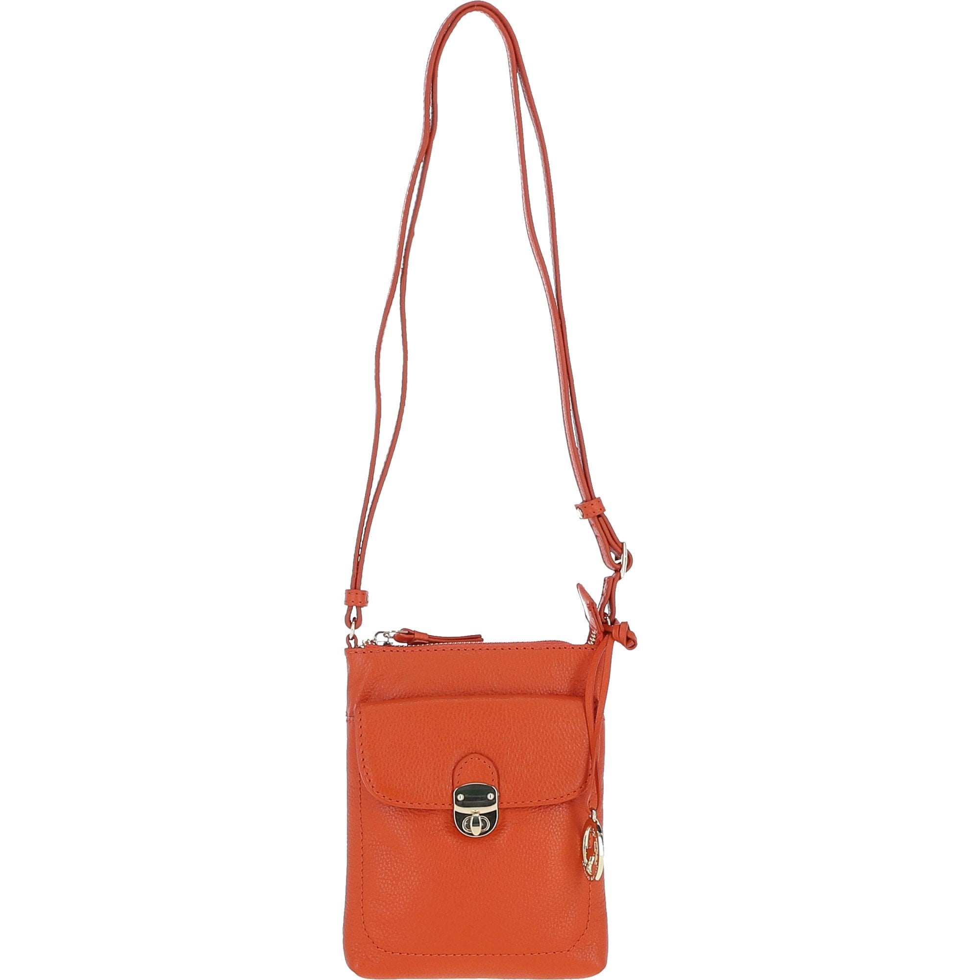 Ashwood Leather Crossbody Bag Orange: Y-51