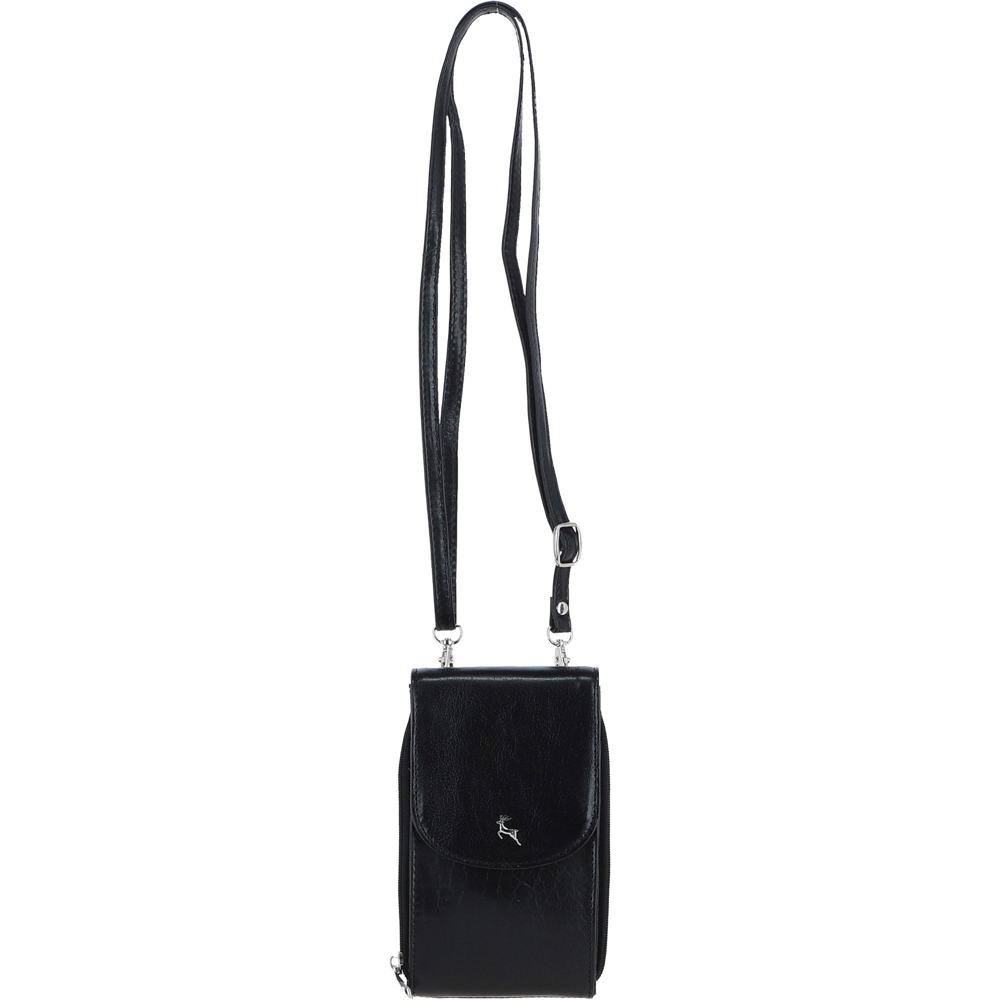 Ashwood Leather Crossbody Phone Bag Black: 20-110L