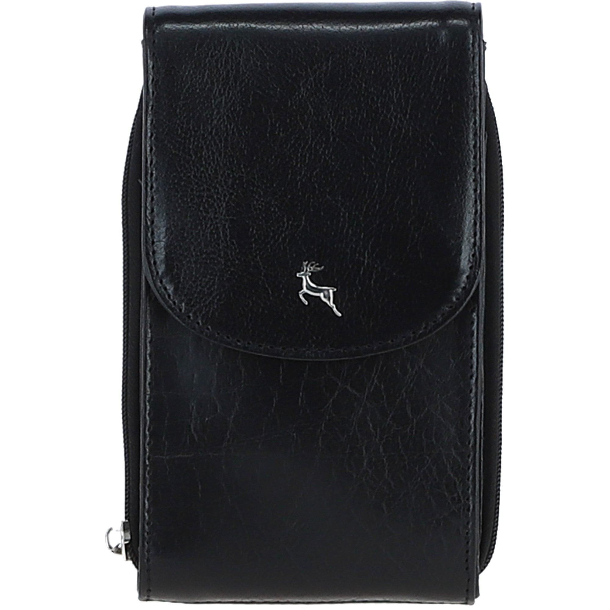 Ashwood Leather Crossbody Phone Bag Black: 20-110L