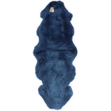 Ashwood Double Australian Sheepskin Rug Indigo