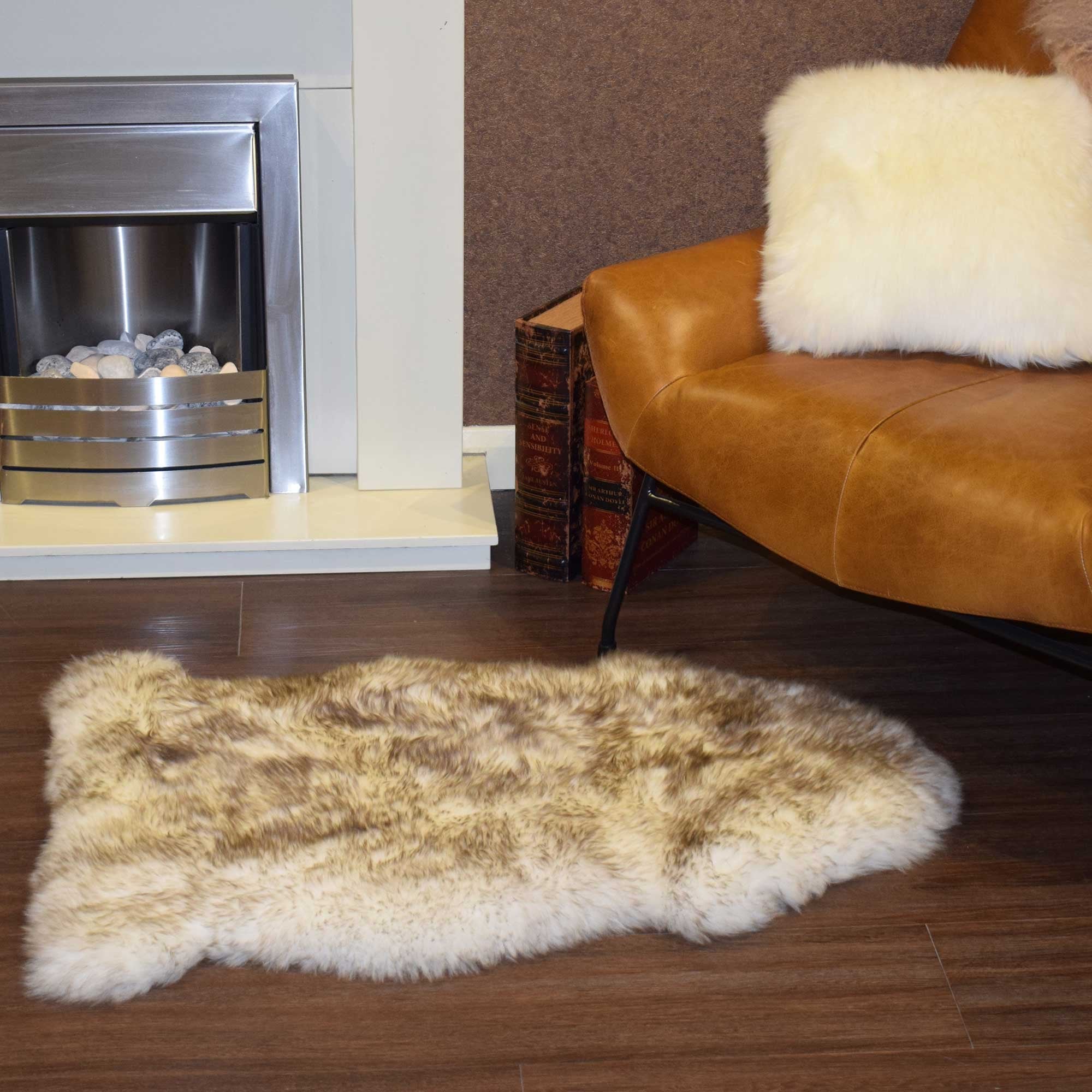 Ashwood Single Australian Sheepskin Rug Wolf Tip