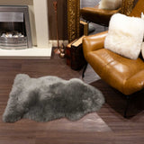 Ashwood Single Australian Sheepskin Rug Grey