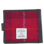 Ashwood Leather & Harris Tweed® Cloth Bi-Fold Wallet Black/Mix: TW-80-23-BM