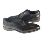 Azor Classic Leather Men's Oxford Shoe Black: LC RICARDO