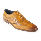 Azor Men's Leather Brogue Shoes Tan: LC ALASKA