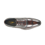 Azor Men's Two Tone Leather Brogue's Brown/Navy: LC WEBSTER