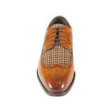 Azor Leather Men's Brogue Shoe Tan: LC CLINT