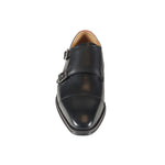 Azor Men's Monk Strap Shoes Black: LC LOMBARDY