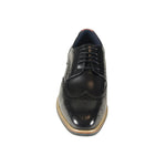Azor Men's Classic Wingtip Shoe Black: LC VENEZIA