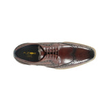 Azor Men's Classic Wingtip Shoe Brown: LC VENEZIA